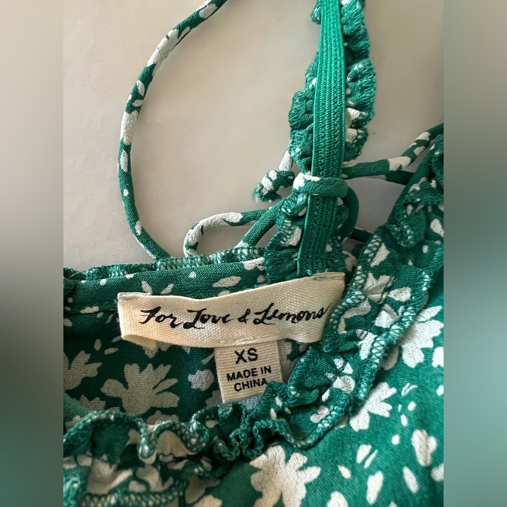 For Love & Lemons Floral Print Mini Dress Size XS - Picture 5 of 6